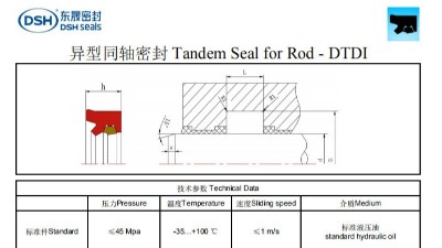 新版异型同轴密封规格尺寸表