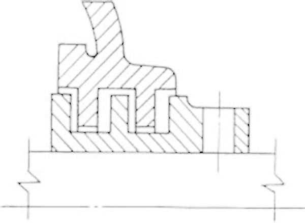 常见的迷宫密封圈 截面（切面）结构图5