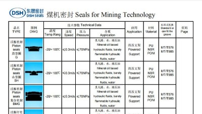 煤机密封选型