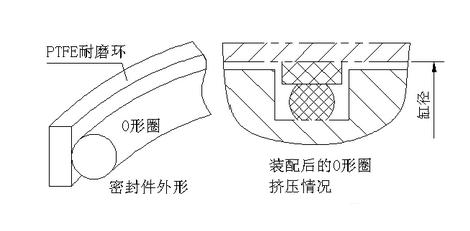 格莱圈密封圈油封密封件挤压式密封件的格莱圈的切面图2