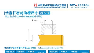 唇形密封圈活塞杆密封沟槽尺寸