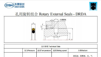 新版孔用旋转组合DRDA规格尺寸表