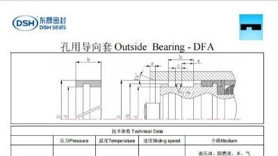 新版孔用导向套DFA规格尺寸表