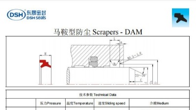 新版马鞍防尘圈DAM规格尺寸表